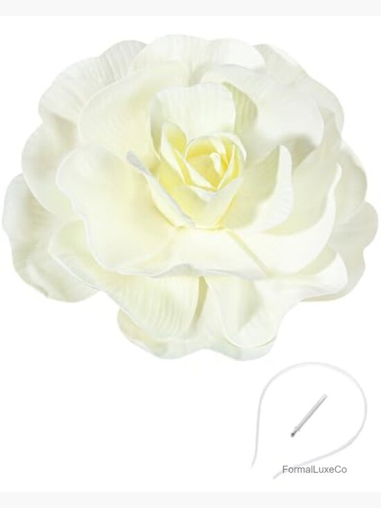 Large Flower Fascinator Hat - Handmade Elegant Cocktail Headpiece for Weddings
